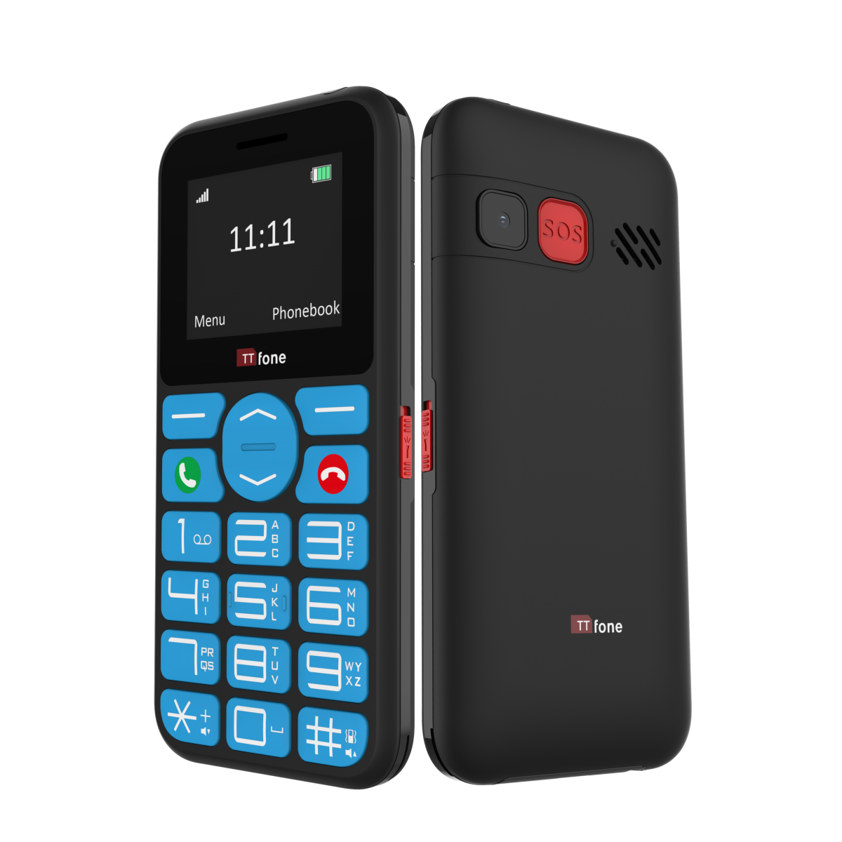 TTfone TT190 Big Button Basic Senior Unlocked Emergency Mobile Phone - Simple Cheapest Phone (with Mains Charger)